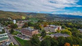 Aerial shot of WVU Potomac State College